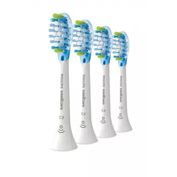 Philips Premium Plaque Defence HX9044/87 4 kpl:n pakkaus harjaspäitä, 4 kpl, valkoinen, 3 kuukautta, keskikova, 62 000 liikettä minuutissa, Philips