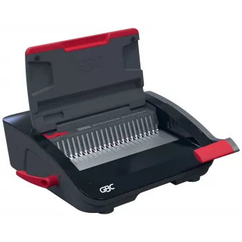 GBC CombBind® CB20 manuaalinen sidontakone, muovisidonta, manuaalinen, 240 arkkia, musta, punainen