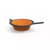 Fiskars 1027304 taittuva siivilä, 29 cm, muovi/silikoni, musta/oranssi