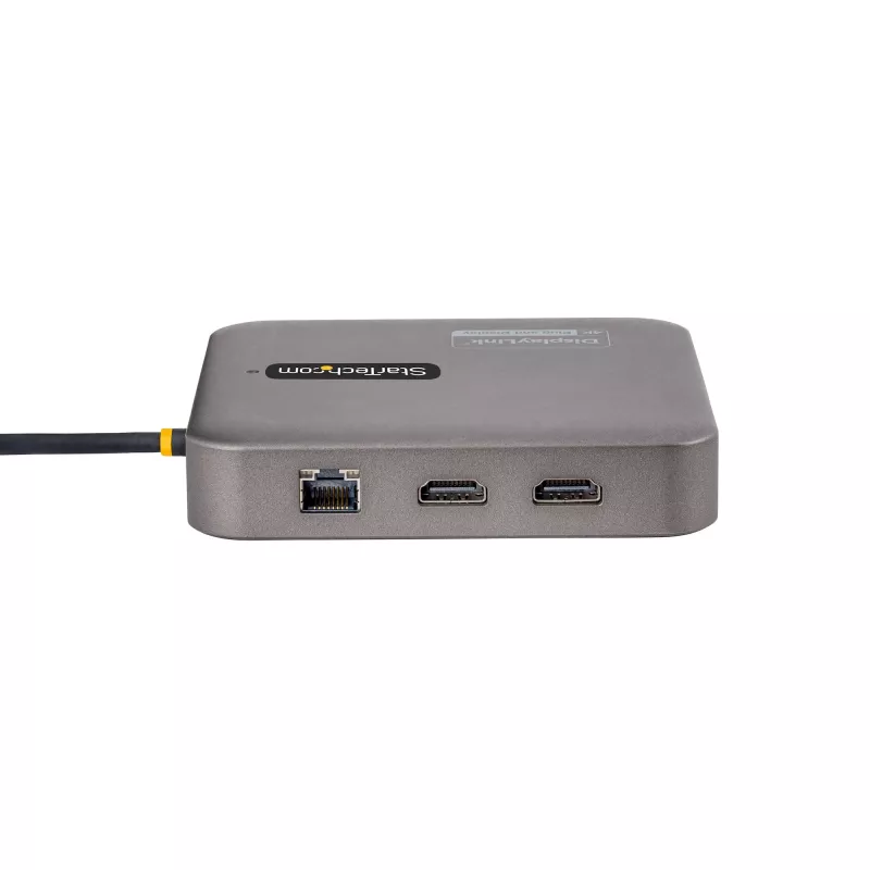 StarTech.com USB-C-telakointiasema, Dual 4K 60Hz HDMI, yhteensopiva Macbook Pro (M1/M2/M3/M4) ja Windows, USB-A/USB-C 10Gbps-keskitin, 100W Power Delivery, GbE, SD, 56cm kaapeli