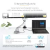 StarTech.com USB-C-telakointiasema, Dual 4K 60Hz HDMI, yhteensopiva Macbook Pro (M1/M2/M3/M4) ja Windows, USB-A/USB-C 10Gbps-keskitin, 100W Power Delivery, GbE, SD, 56cm kaapeli