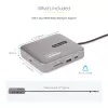 StarTech.com USB-C-telakointiasema, Dual 4K 60Hz HDMI, yhteensopiva Macbook Pro (M1/M2/M3/M4) ja Windows, USB-A/USB-C 10Gbps-keskitin, 100W Power Delivery, GbE, SD, 56cm kaapeli