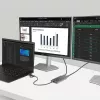 StarTech.com USB-C - Dual-HDMI-sovitin – USB-C tai A - 2x HDMI – 4K 60Hz – 100W Power Delivery -läpivienti – 30 cm (1ft) integroitu kaapeli – USB-HDMI-moninäyttömuunnin kannettavalle – TAA