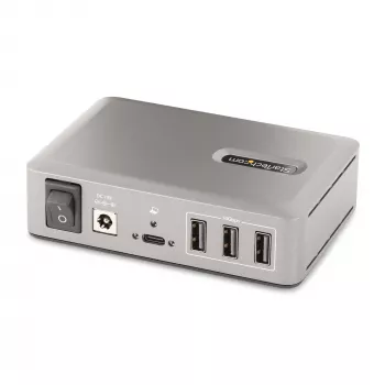 StarTech.com 10-porttinen USB-C-keskitin - 8x USB-A/2x USB-C - itsetehosteinen 65W virtalähteellä - USB 3.1 10Gbps - pöytä-/kannettavan USB-keskitin USB-IF-sertifioidulla 3ft lukittavalla kaapelilla, USB C -keskitin