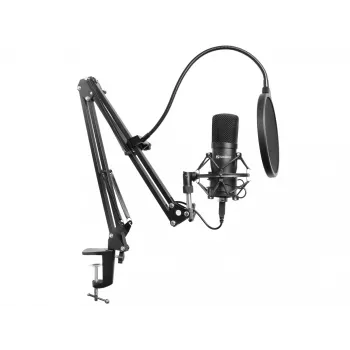 Sandberg Streamer USB -mikrofonisarja, studiomikrofoni, -27 dB, 30 - 16000 Hz, 24 bit, 96 kHz, yksisuuntainen