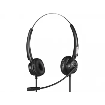 Sandberg USB+RJ9/11 Headset Pro Stereo, johdollinen, toimisto/callcenter, 20 - 7000 Hz, headset, musta