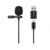 Sandberg Streamer USB -klipsimikrofoni, lavalier-/kiinnitettävä mikrofoni, -38 dB, 50 - 18000 Hz, 16 bit, 48 kHz, 84 dB