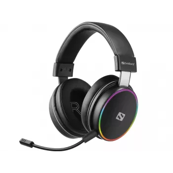 Sandberg HeroBlaster langaton headset, johdollinen & langaton, 20 - 20000 Hz, pelaaminen, 300 g, headset, musta