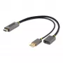 StarTech.com 30cm HDMI - DisplayPort -adapterikaapeli, aktiivinen 4K 60Hz HDMI 2.0 - DP 1.2 -muunnin, HDR, USB-väylävirta, HDMI-lähde DisplayPort-näyttöön kannettaville/pöytäkoneille