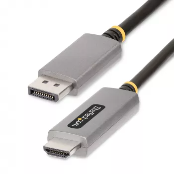 StarTech.com 2 m DisplayPort - HDMI -adapterikaapeli, 8K 60Hz, 4K 144Hz, HDR10, DP 1.4 - HDMI 2.1 -aktiivinen videomuunnin, DisplayPort-pöytäkone HDMI-näyttöön, M/M - DisplayPort-HDMI-kaapeli