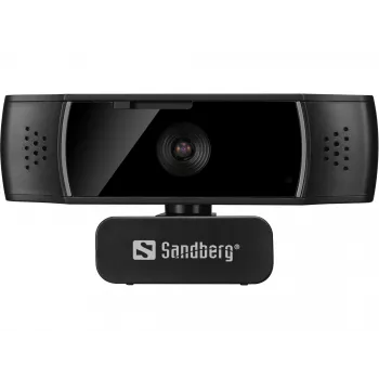 Sandberg USB-verkkokamera automaattitarkennus DualMic, 2,07 MP, 1920 x 1080 pikseliä, Full HD, 30 fps, 70°, 70°