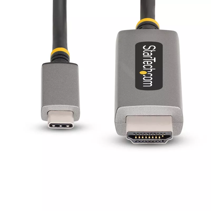 StarTech.com 1m USB-C - HDMI -adapterikaapeli, 8K 60Hz, 4K 144Hz, HDR10, USB Type-C - HDMI 2.1 -videomuunninkaapeli, USB-C DP Alt Mode/USB4/Thunderbolt 3/4 -yhteensopiva – USB-C-kannettava HDMI-näyttöön