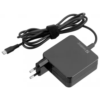 Sandberg USB-C AC -laturi PD65W EU 2M, sisäkäyttö, AC, 20 V, 1 m, musta
