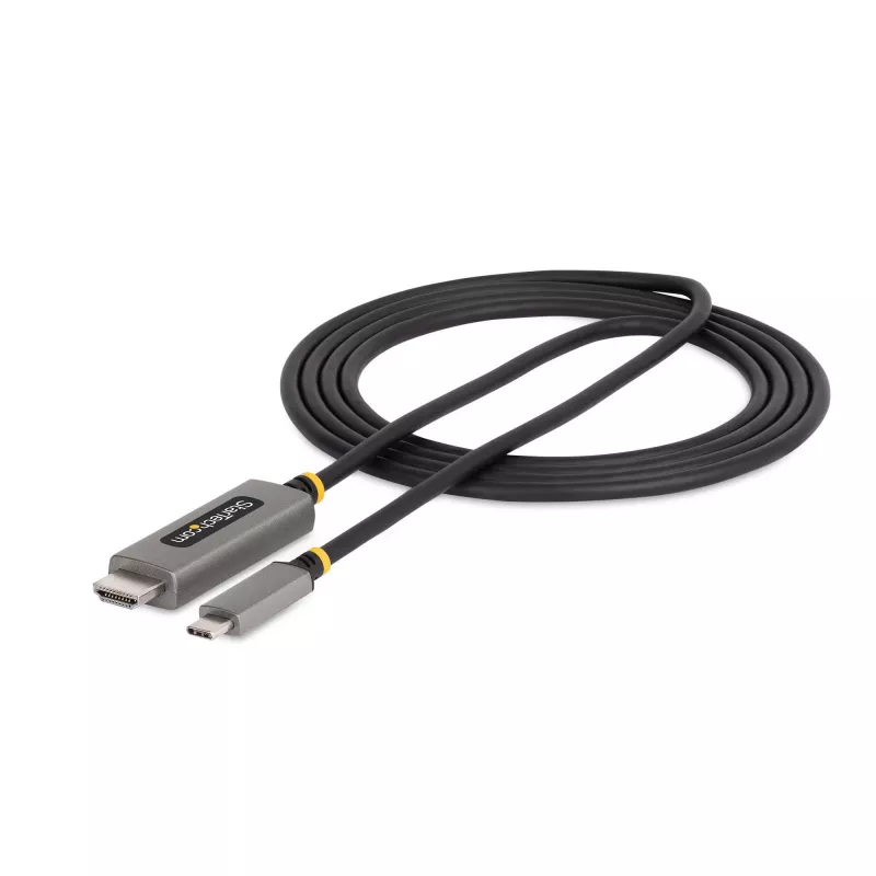 StarTech.com 6ft (2m) USB-C - HDMI -adapterikaapeli, 8K 60Hz, 4K 144Hz, HDR10, USB Type-C - HDMI 2.1 -videomuunninkaapeli, USB-C DP Alt Mode/USB4/Thunderbolt 3/4 -yhteensopiva – USB-C-kannettava HDMI-näyttöön
