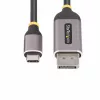 StarTech.com 3 m USB-C – DisplayPort -adapterikaapeli, 8K 60Hz, 4K 144Hz, HDR, USB Type-C – DP 1.4 -videomuunninkaapeli, USB4/Thunderbolt 3/4 -yhteensopiva