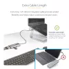 StarTech.com USB-C-moniporttiadapteri kiinnitetyllä USB-C–USB-A-adapterilla, Dual HDMI (4K30Hz/1080p60Hz), 3x USB-A 5Gbps, Mini Travel Dock, kannettavan telakka, 1,3ft/40cm kaapeli