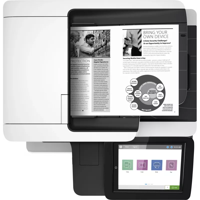 HP LaserJet Enterprise MFP M528dn, laser, monokromitulostus, 1200 x 1200 DPI, A4, suoratulostus, musta, valkoinen