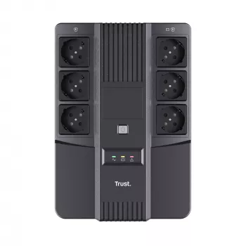 Trust Maxxon keskeytymätön virransyöttö (UPS) 0,8 kVA 6 AC-lähtöä