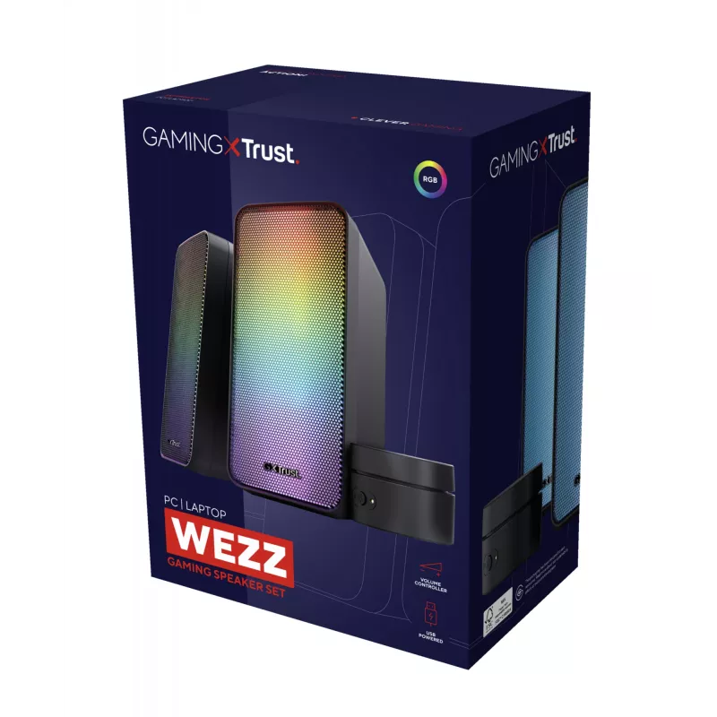Trust GXT 611 Wezz -kaiutinsarja 6 W, PC/kannettava, musta, 2.0 kanavaa, 3 W