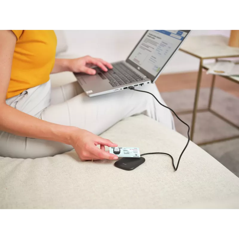 Trust Ceto -älykortinlukija sisätiloihin, USB, USB 2.0, musta