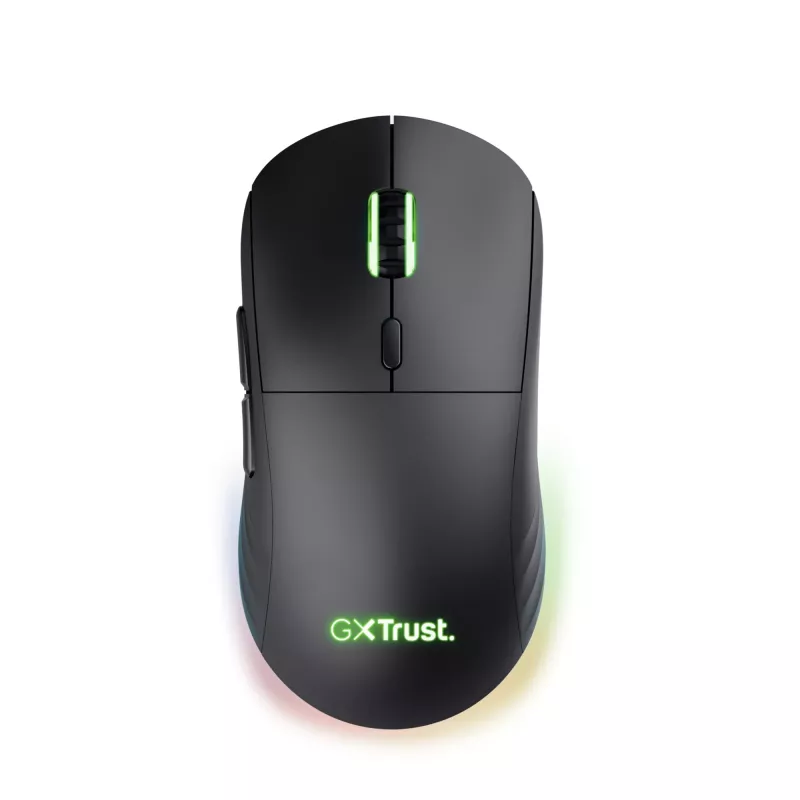 Trust GXT 927 Redex+ -hiiri, pelaaminen, oikeakätinen, RF langaton + USB Type-A, laser, 25600 DPI