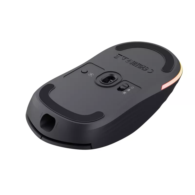 Trust GXT 927 Redex+ -hiiri, pelaaminen, oikeakätinen, RF langaton + USB Type-A, laser, 25600 DPI