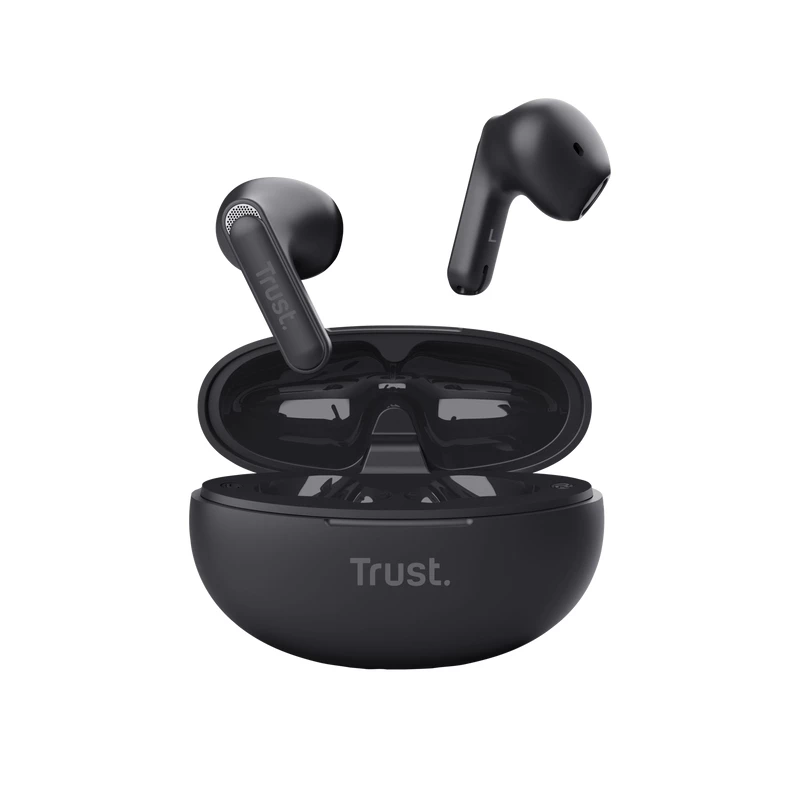 Trust Yavi -kuulokemikrofoni, True Wireless Stereo (TWS), in-ear, puhelut/musiikki, USB Type-C, Bluetooth, musta