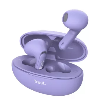 Trust Yavi -kuulokemikrofoni, True Wireless Stereo (TWS), in-ear, puhelut/musiikki, USB Type-C, Bluetooth, violetti