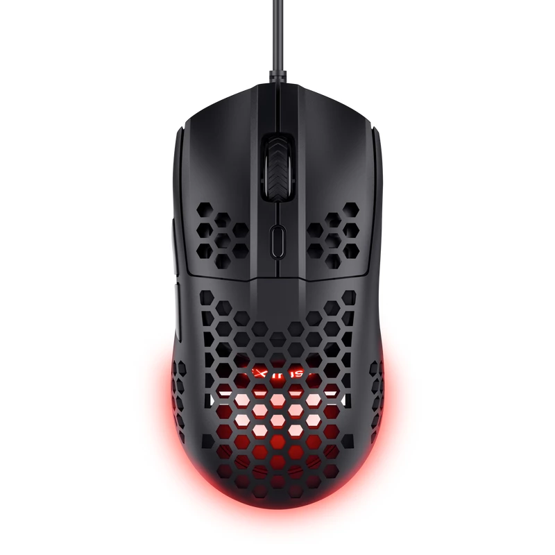 Trust GXT 928 HELOX, oikeakätinen, optinen, USB Type-A, 6400 DPI, musta