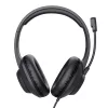 Trust Ayda Max USB -kuulokemikrofoni, johdollinen, pääpanta, toimisto/call center, USB Type-C / USB Type-A, musta