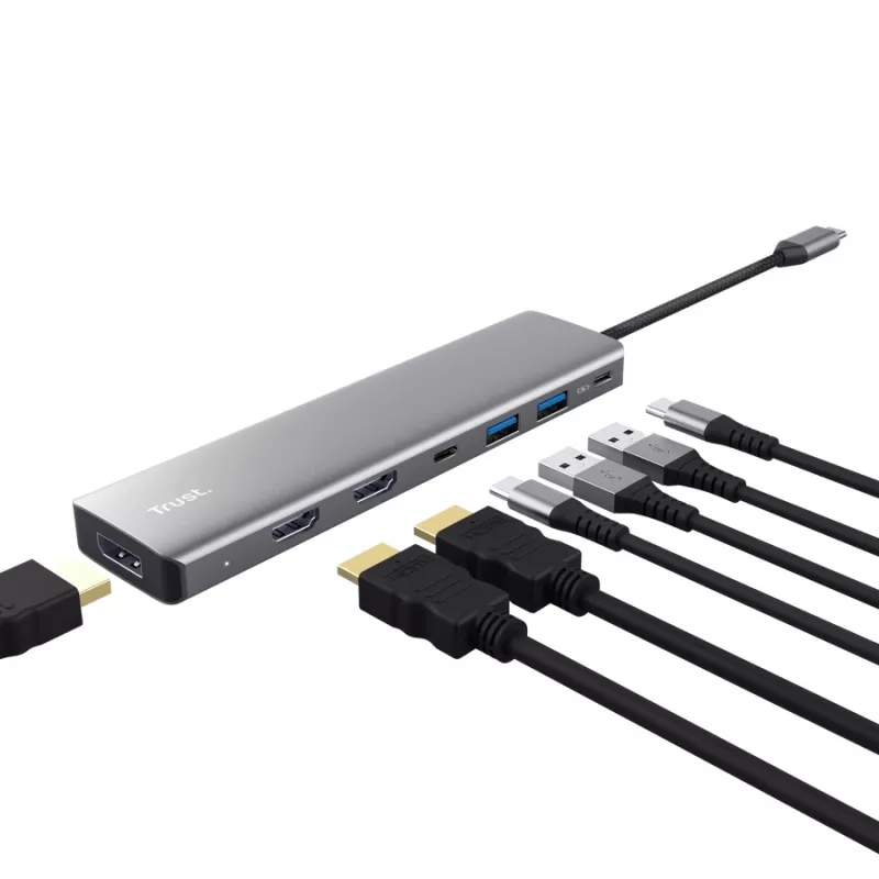 Trust 25661 USB-keskitin Type-C alumiini