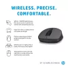 HP 150 langaton hiiri, molempikätinen, optinen, RF Wireless, 1600 dpi, musta