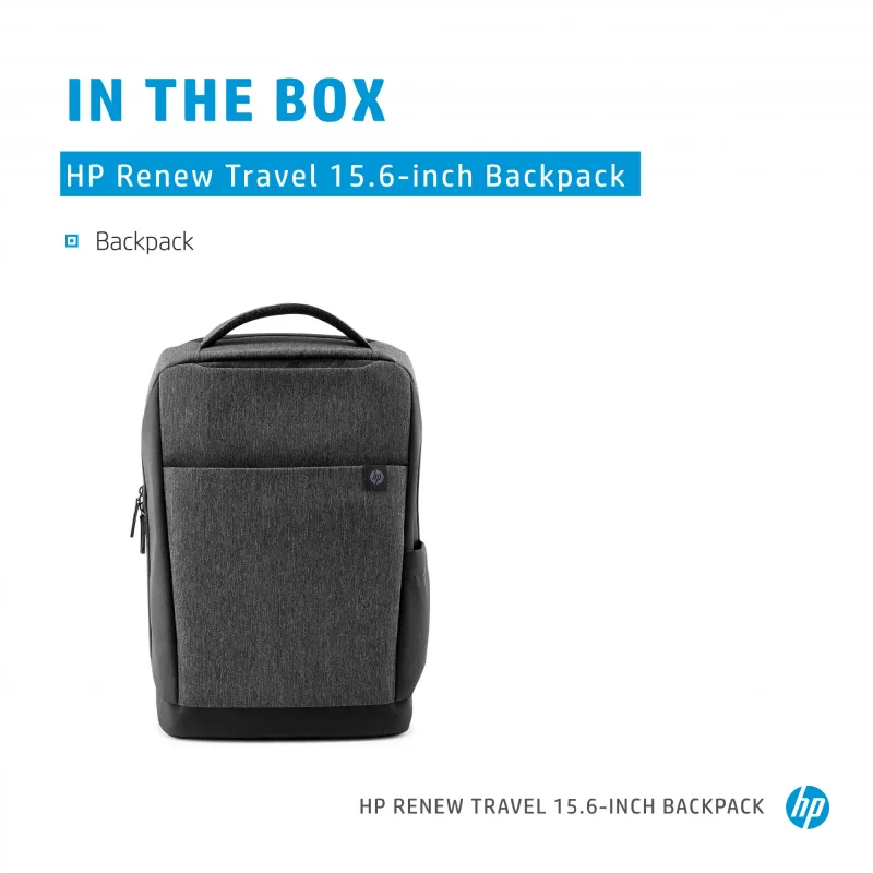HP Renew Travel 15,6 tuuman reppu, reppu, 650 g