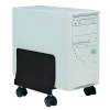 Techly ICA-CS 34 CPU-/tietokoneteline pyörillä, säädettävä, metallia, musta
