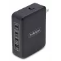 StarTech.com 140W USB-C seinälaturi, 3x USB-C/1x USB-A, PD 3.1 kansainvälinen GaN-virtalähde MacBook/Dell XPS/Inspiron