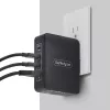 StarTech.com 140W USB-C seinälaturi, 3x USB-C/1x USB-A, PD 3.1 kansainvälinen GaN-virtalähde MacBook/Dell XPS/Inspiron