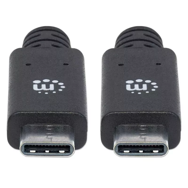 USB-C-kaapeli Manhattan USB31C5C1M 1m pistoke-pistoke musta