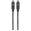USB-C-kaapeli Manhattan USB31C5C1M 1m pistoke-pistoke musta