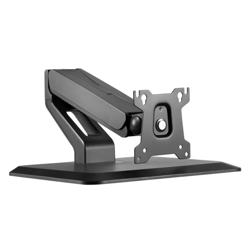 Techly ICA-LCD 35TS kosketusnäyttöjen pöytäjalusta, 17–32 tuumaa, enintään 10 kg, VESA 75x75/100x100, kaasujousi, musta