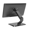 Techly ICA-LCD 35TS kosketusnäyttöjen pöytäjalusta, 17–32 tuumaa, enintään 10 kg, VESA 75x75/100x100, kaasujousi, musta