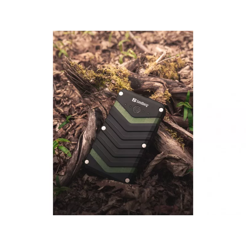 Sandberg Survivor Powerbank 20000, 20000 mAh, litiumioni (Li-Ion), musta, vihreä