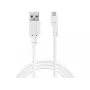 Sandberg USB-A-Micro-USB-latauskaapeli 1m, 1 m, USB A, Micro-USB B, USB 2.0, pistoke/pistoke, valkoinen