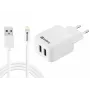 Sandberg AC-laturi EU Lightning 2.4A, sisäkäyttöön, AC, 5 V, valkoinen