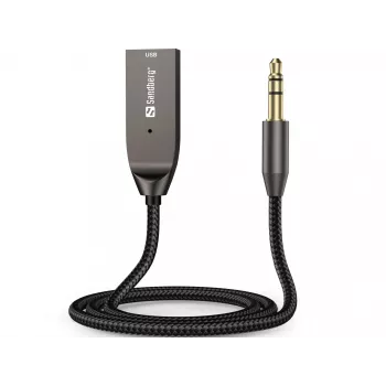 Sandberg Wireless Audio Link USB, USB, A2DP, AVRCP, HFP, 10 m, musta, telakka, 5 V