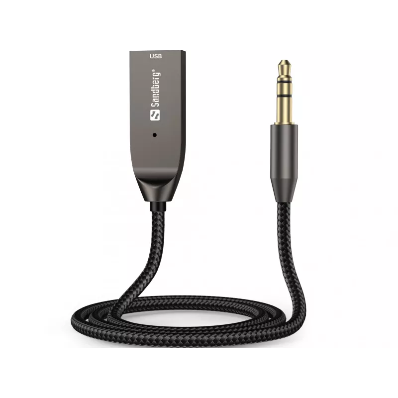 Sandberg Wireless Audio Link USB, USB, A2DP, AVRCP, HFP, 10 m, musta, telakka, 5 V