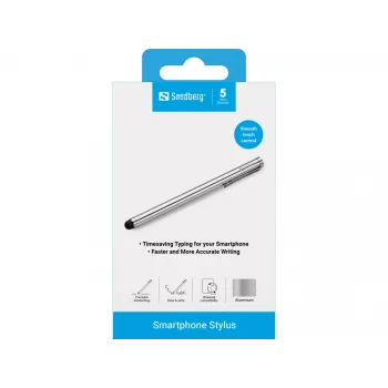 Sandberg älypuhelin­stylus, matkapuhelin/älypuhelin, hopea, 5 g, 140 mm, 7 mm, 7 mm