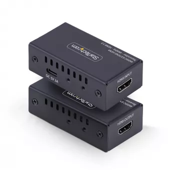 StarTech.com HDMI-jatko CAT5e/CAT6 kautta, 4K 60Hz, enintään 200ft (60m), lähetin- ja vastaanotinsarja, virta kaapelin kautta, kompakti rakenne