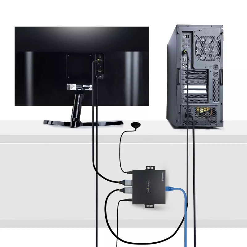 StarTech.com 4K70IC-EXTEND-HDMI AV-jatko AV-lähetin ja -vastaanotin musta