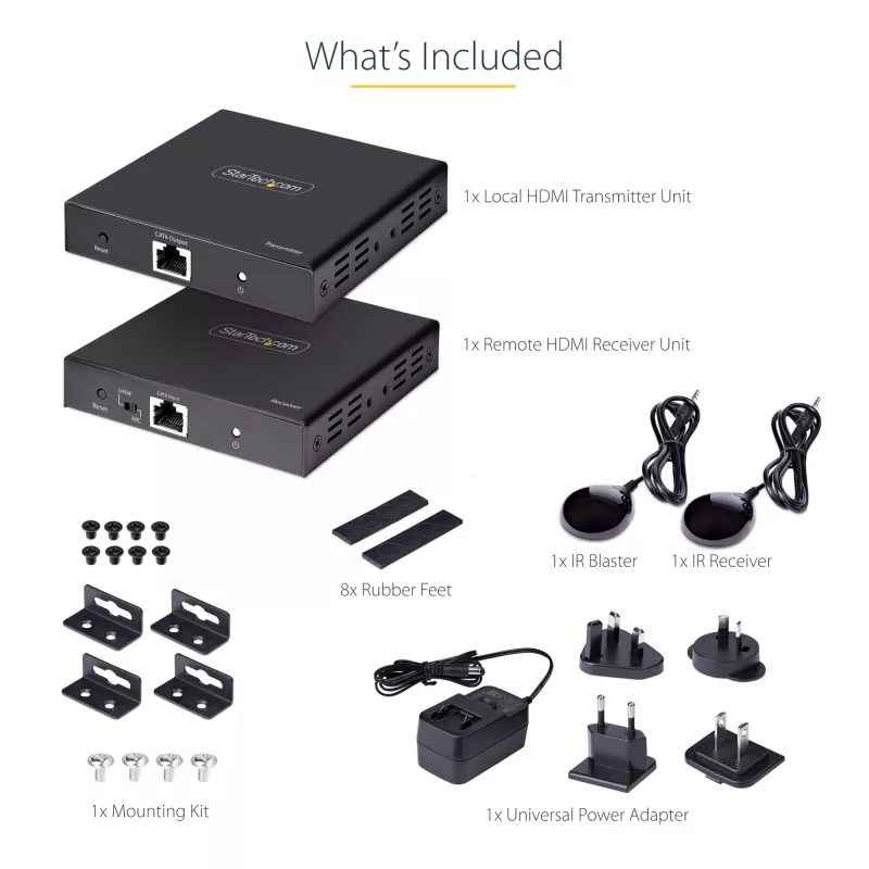 StarTech.com 4K70IC-EXTEND-HDMI AV-jatko AV-lähetin ja -vastaanotin musta