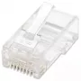 Intellinet RJ45 modulaariliitin, Cat6, UTP, 2-haarainen, säikeisille johtimille, 15 µ kullatut kontaktit, 100 kpl:n pakkaus